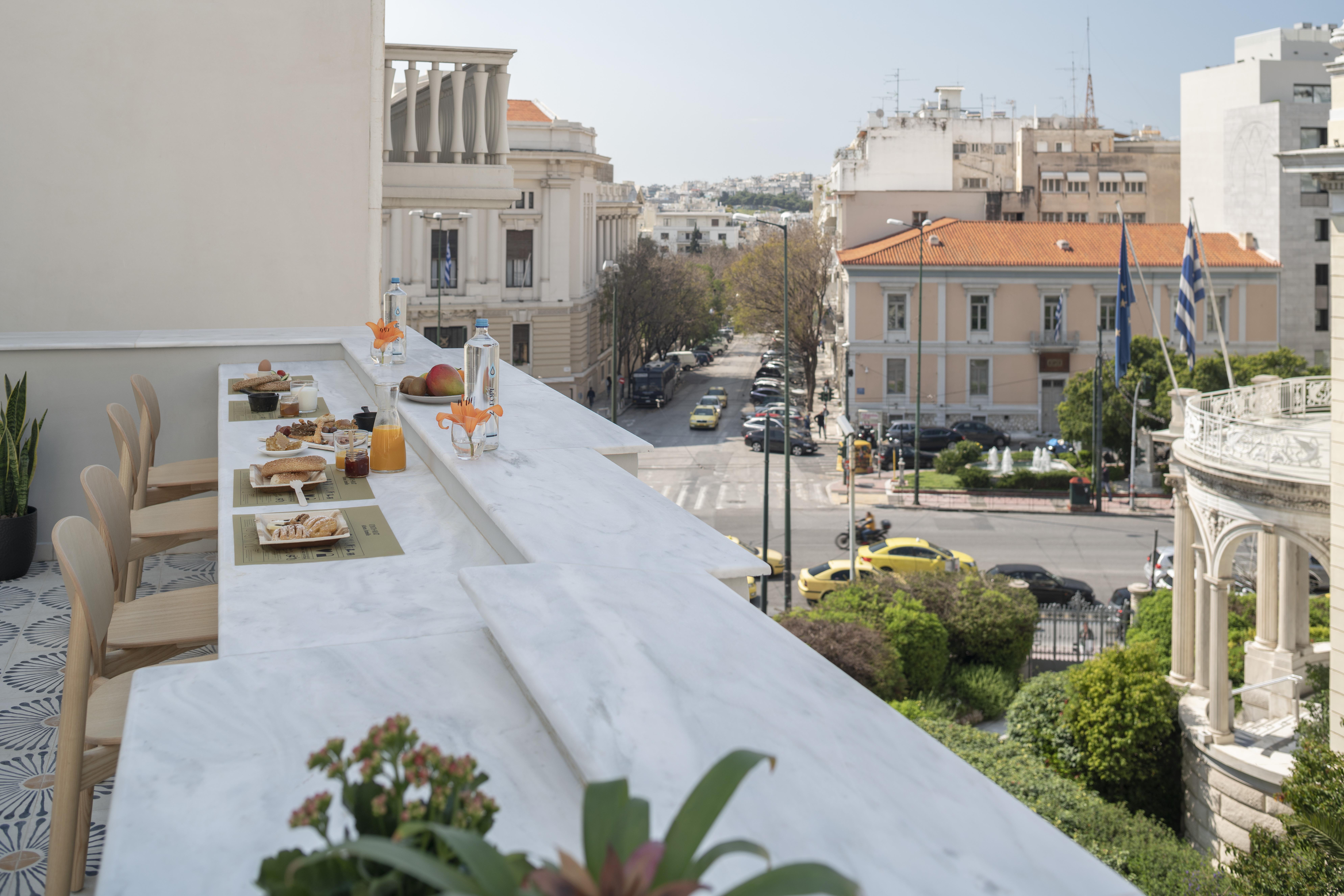 Coco-Mat Athens Jumelle Hotel Exterior photo View from the balcony of the hotel